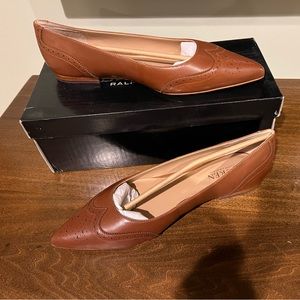 Size 9, Lauren Ralph Lauren Loraine Flat (never worn)